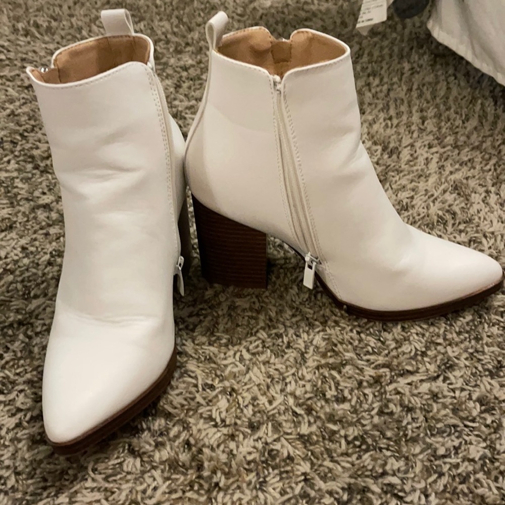 White booties